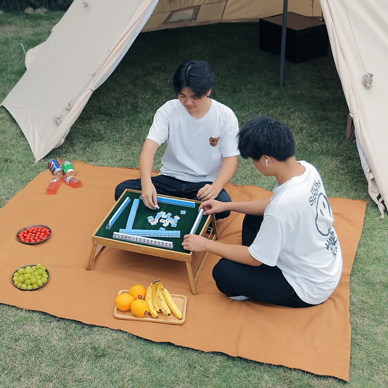 Lightenup Outdoor canvas picnic mat A must-have camping booster moisture-proof floor mat Portable folding beach mat