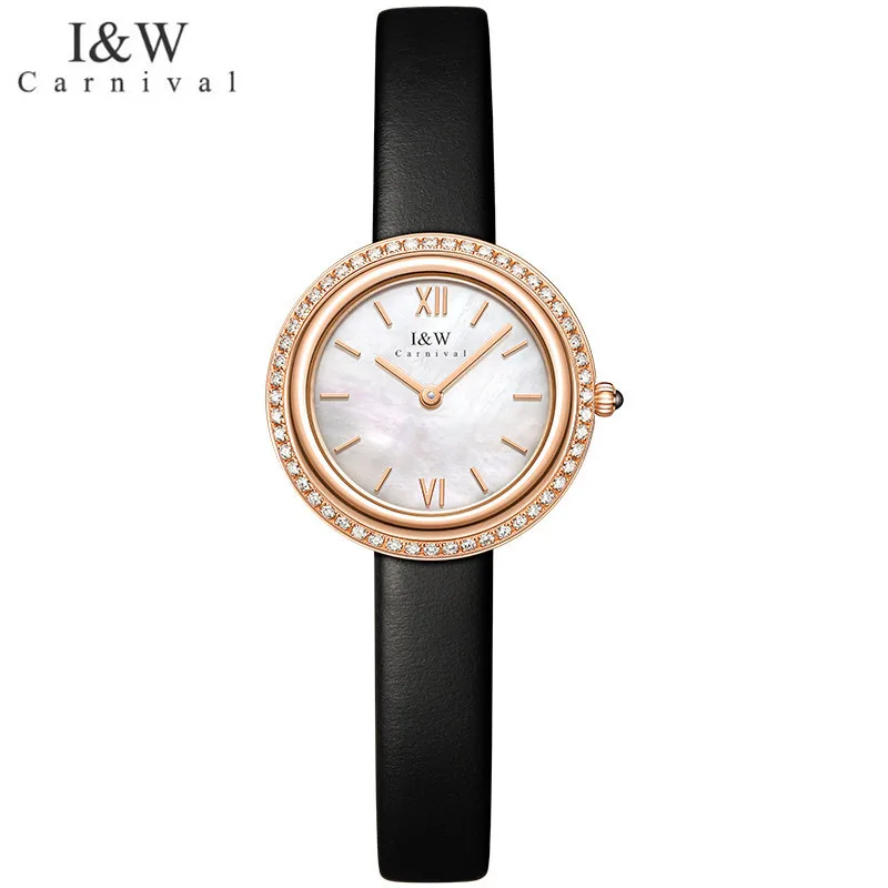 CARNIVAL Brand Fashion Watch for Women Ladies Luxury Quartz Wrist Watches Waterproof Sapphire Girls Gifts Watch 2024 Reloj Mujer