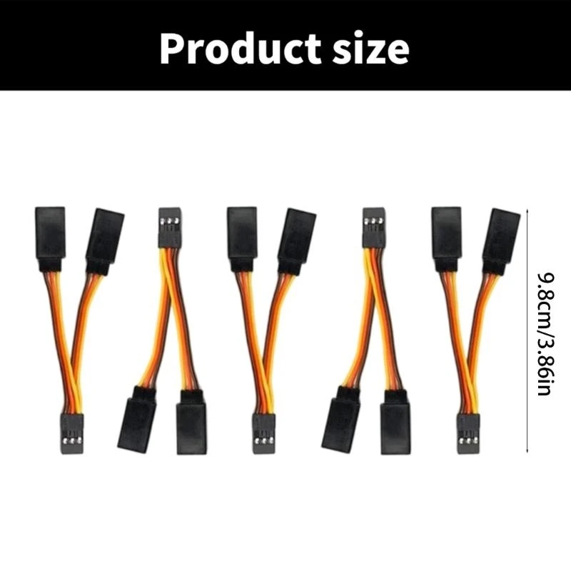 83CE 5pcs 30core Servo Y Extension Leads para Servo Futabas Helicopter