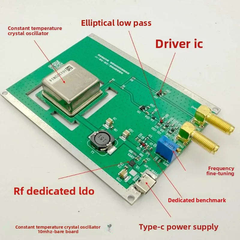 OCXO 10MHz Constant Temperature Crystal Oscillator Sine Wave Output Board