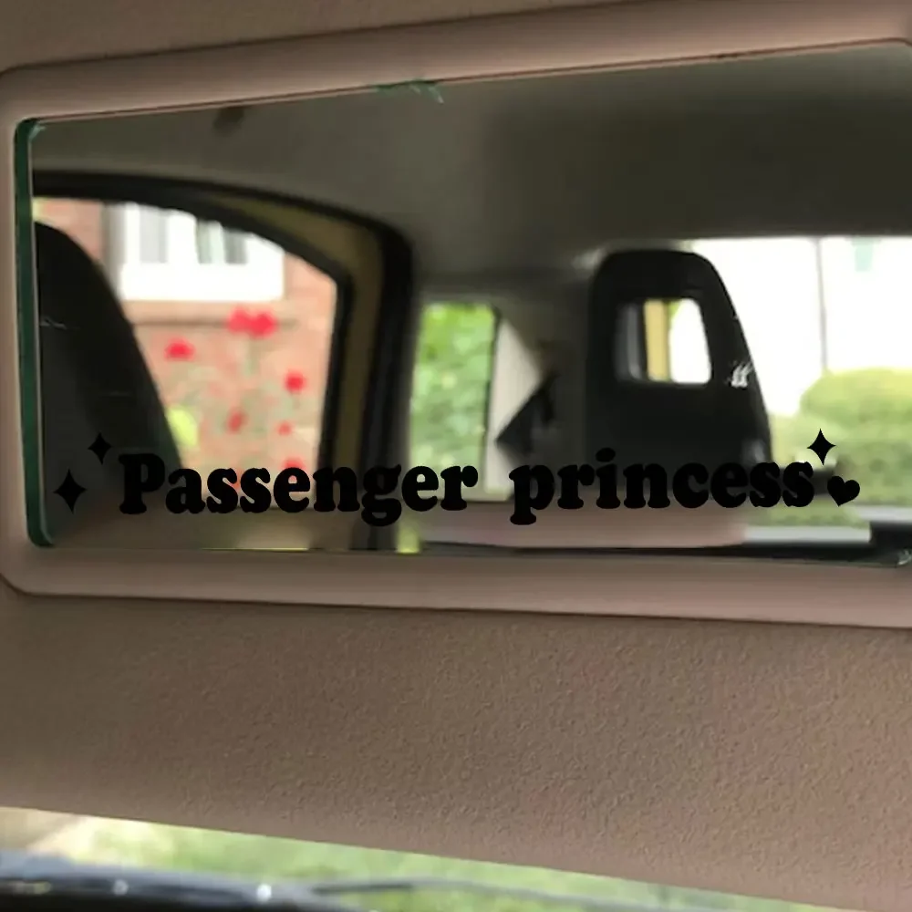 Passenger Princess Car Sticker Cute Car Mirror Sticker Princess Car Sticker Self-adhesive Rearview Mirror for Suv
