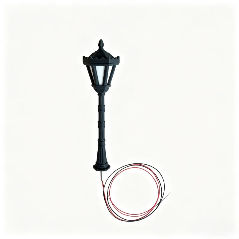 

1:50 3D Printed Model Street Light Warm White LED Miniature Lamppost for Sand Table Diorama Layout Model Building Accessories