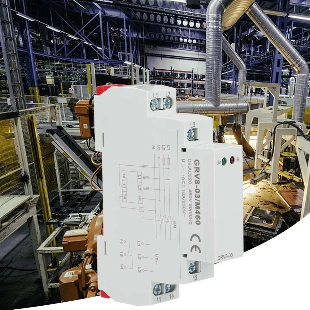 GRV8-03 Three Phase Voltage Monitoring Phase Failure Protection Relay Phase Sequence(M460)