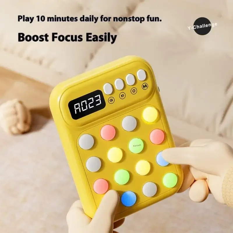 جهاز ألعاب التنمية المعرفية المحمول للأطفال، ألغاز ملونة قابلة للتعديل، شاشة تفكير منطقي مجانية 15UB #4