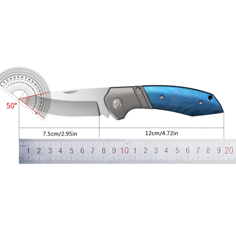 Portable folding knife multi-function knife outdoor camping folding knife fruit knife FX9195