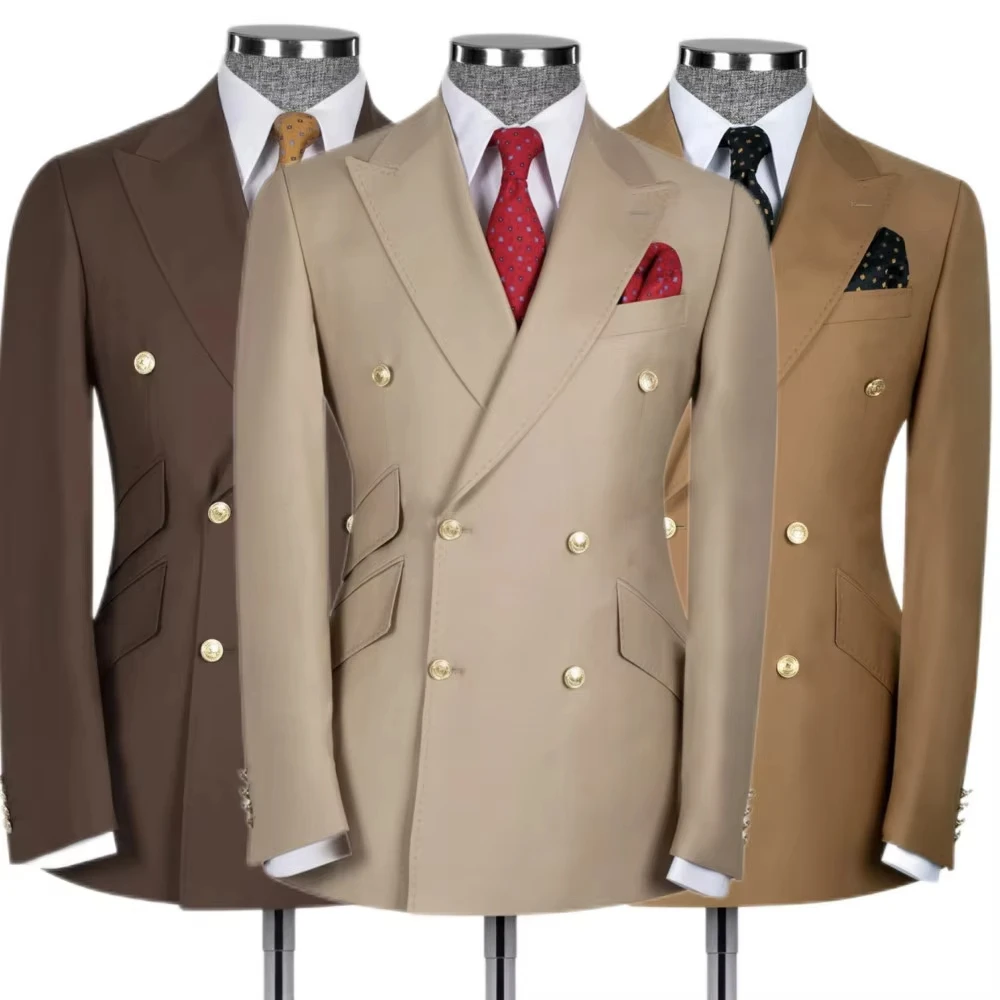 

Jacket 1 PCS Fashion Men's Suit Formal Boutique Business Men Suit Coat Peak Lapel Jacket For Wedding