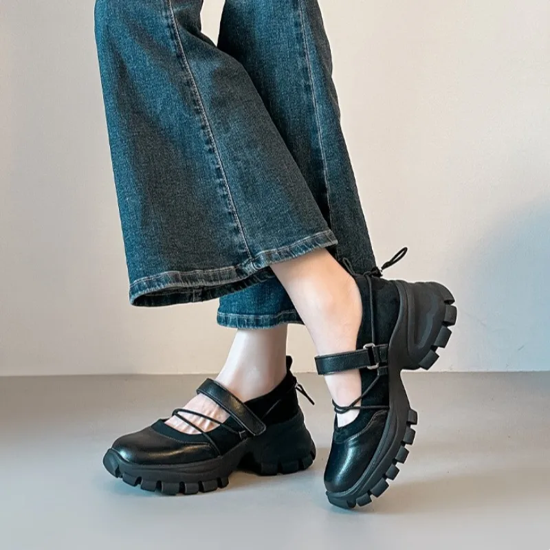 New Retro Ballet Mary Jane Shoes Fashion Soft-soled Brand Women's Sneakers and Casual Shoes Women's Sandals Zapatillas De Mujer view 5