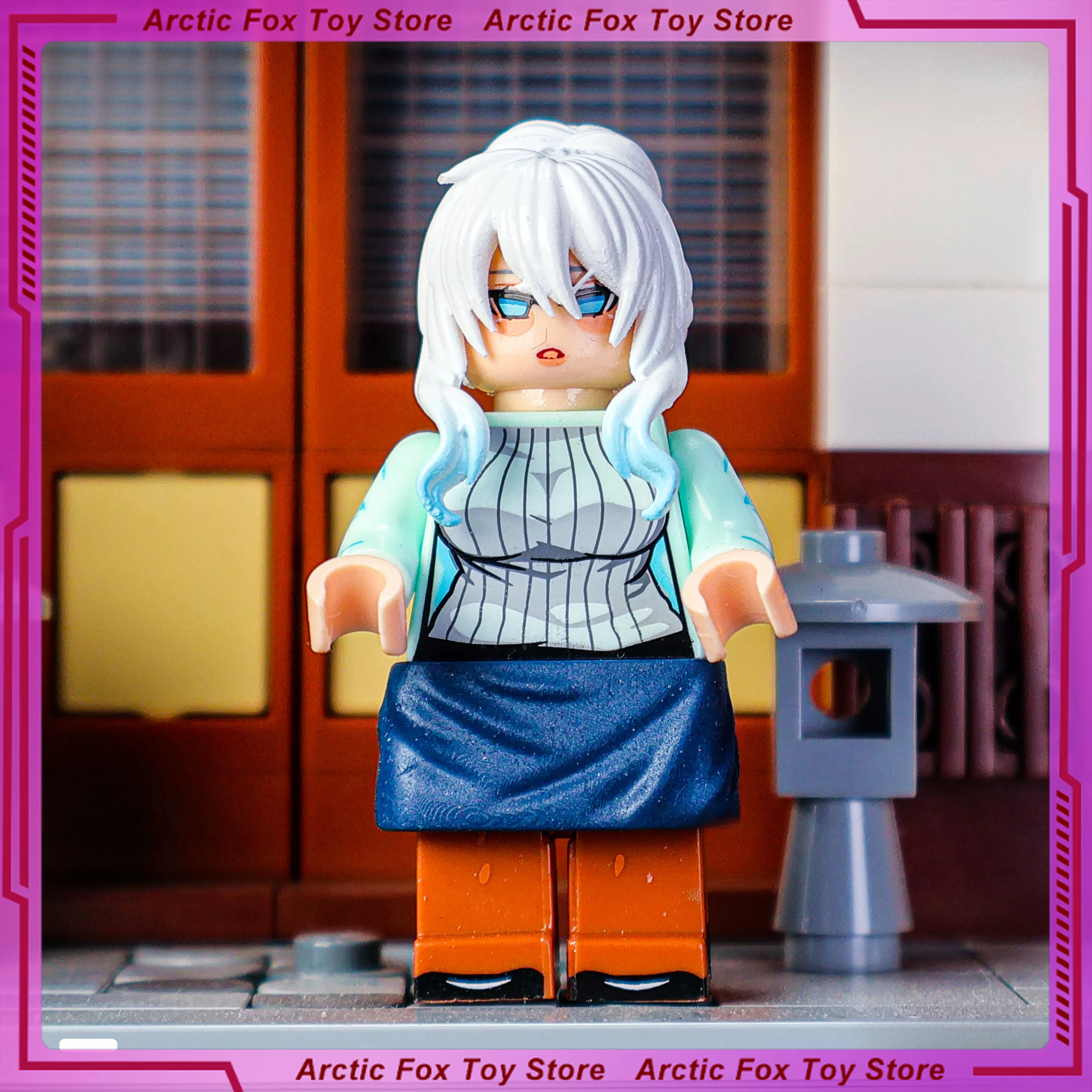 

4cm Movie Figure Perimeter Model Beautiful Girl Assembling Building Blocks Desktop Decoration Ornaments Kids Birthday Gifts Toys