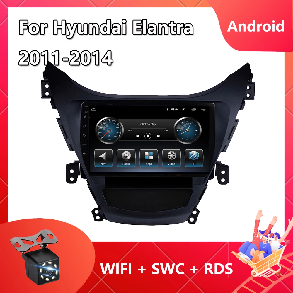 

2 din Car Radio For Hyundai Elantra 2011-2014 Android 11 Navigation GPS Car Multimedia Video Player Autoradio Carplay Bluetooth