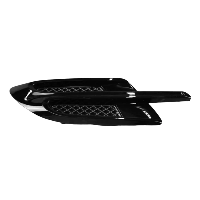 36A821273D 36A821274D ด้านหน้า Fender Air Outlet ตกแต่งรถด้านข้าง Shark Gill Glossy Black-A08Q