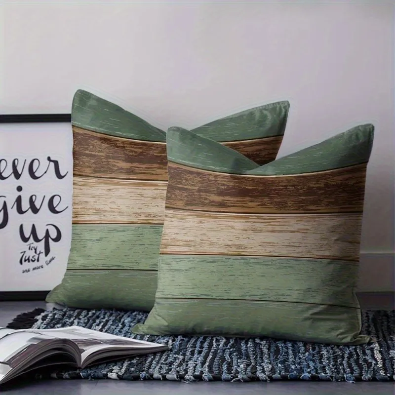 

Декоративные наволочки под дерево в деревенском стиле для создания уютной винтажной атмосферы, чехлы для диванных подушек в гостиную, мягкие и комфортные, украшение для комнаты