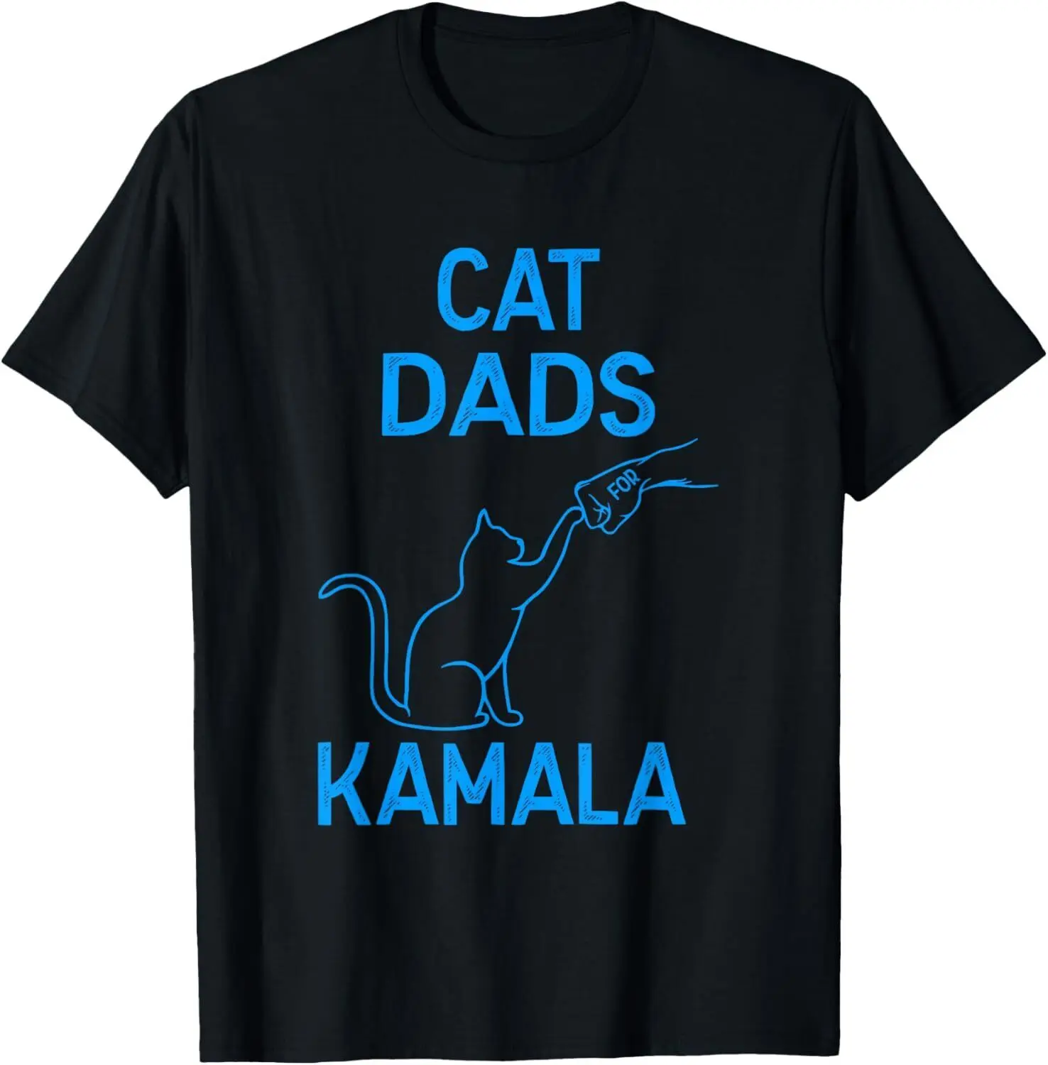 Cat Dads for Kamala President Harris Democrat Vote Blue 2024 T-Shirt