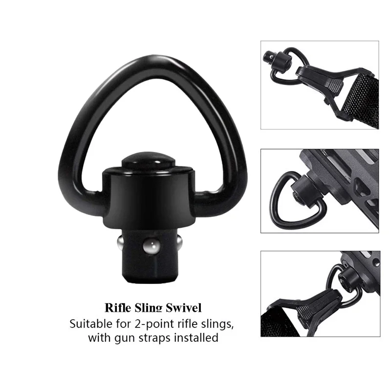 Tactical Strap Sling Mount Detach Release QD Sling Swivel with  1 