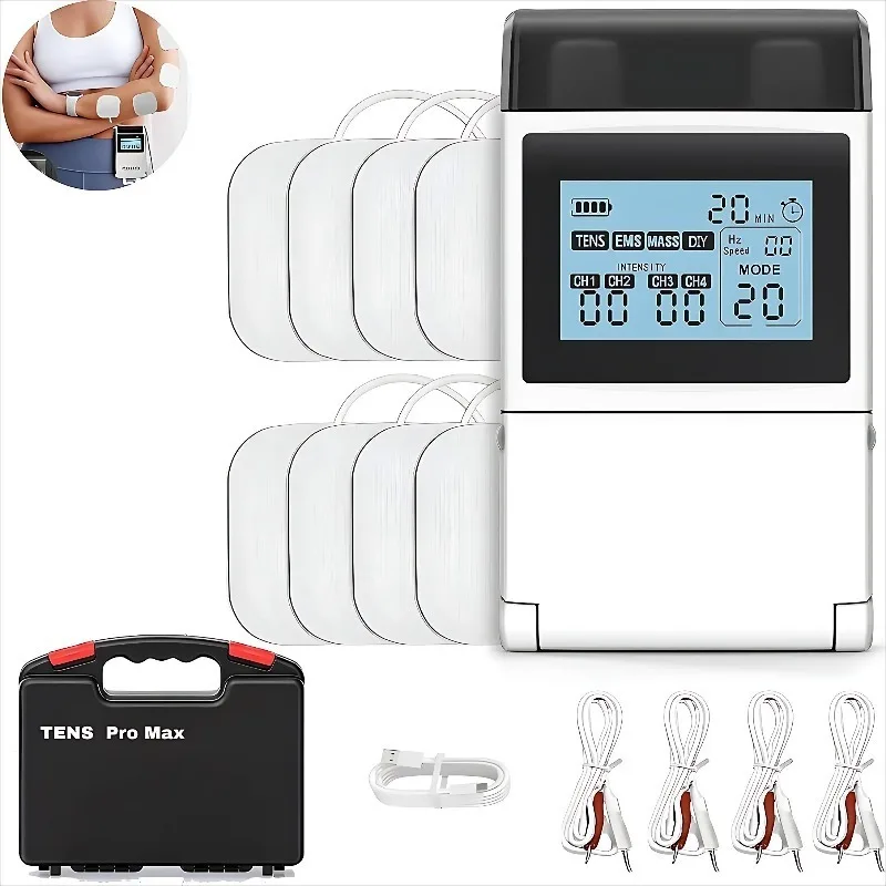 4 in 1 Combo Health Digital IFC RUSS EMS Tens Unit for Back Pain Relief Muscle Soreness