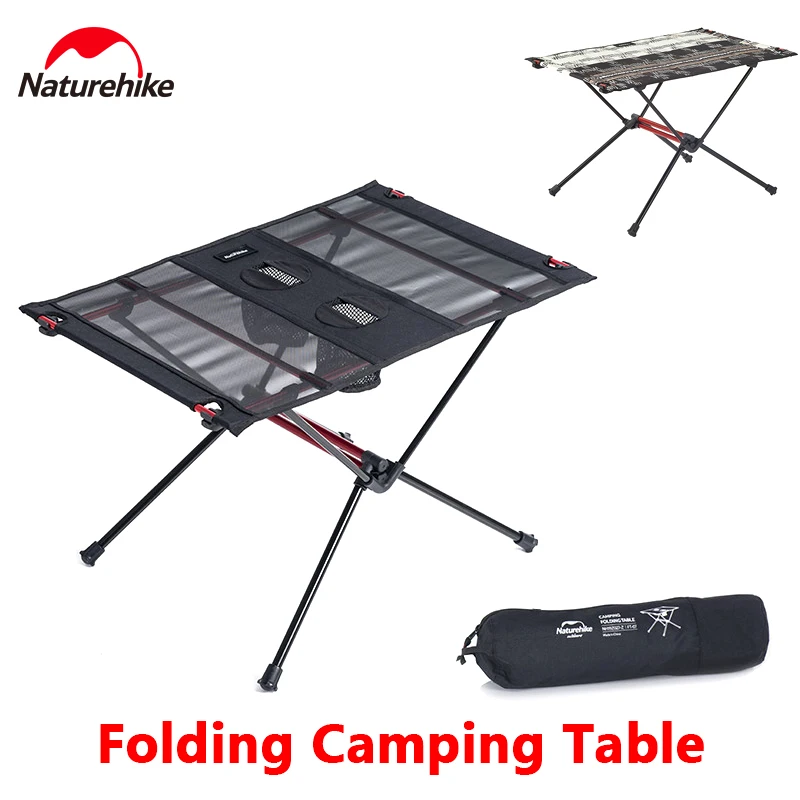 

Naturehike Camping Table Ultralight Outdoor Portable Folding Picnic Beach Table Hiking Desk Travel Aluminum Alloy Bracket