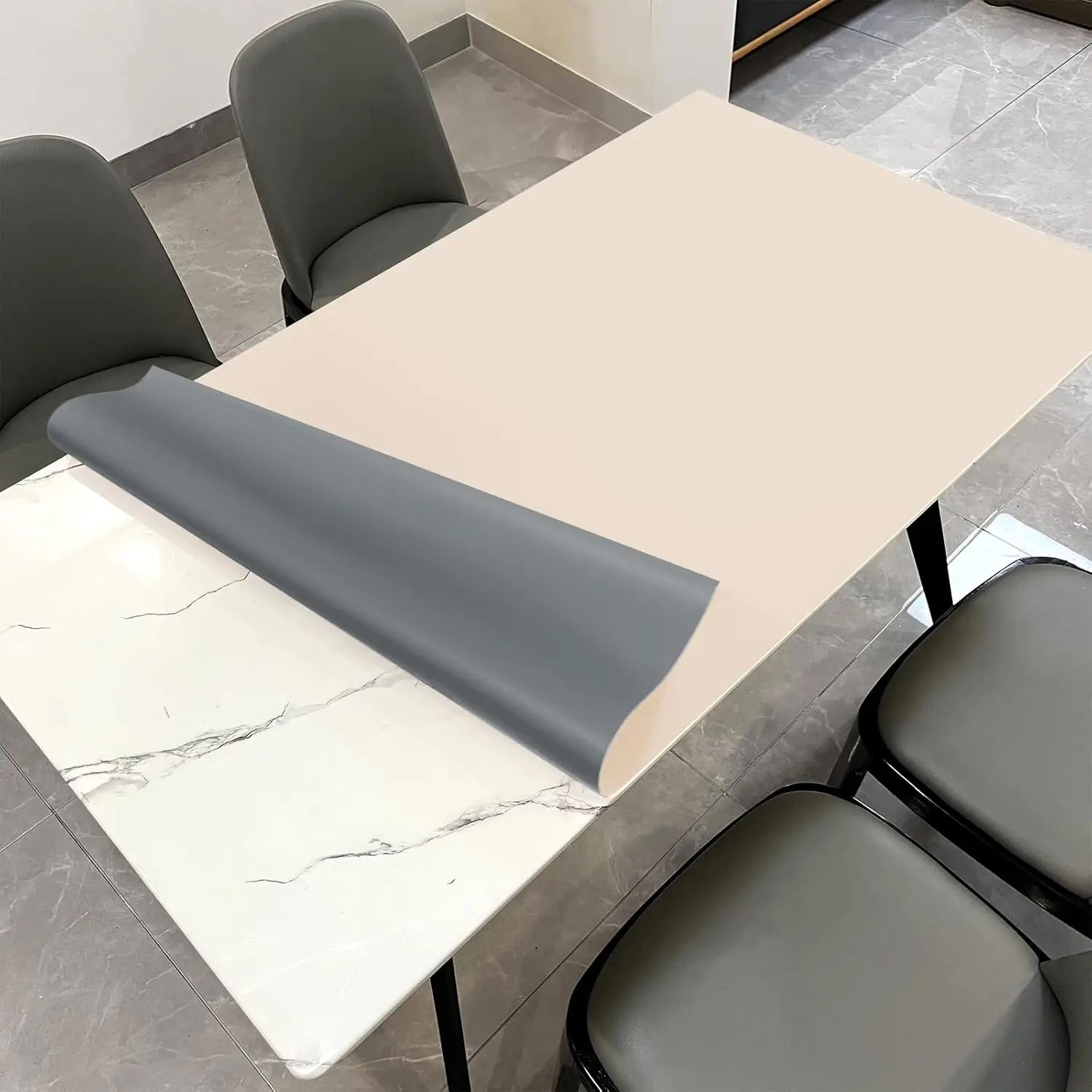 

Leather Table Cover,1.8Mm Thick,42X66 Inch Table Protector,Table Protector For Dining Room Table,Dining Table Cover,Table Cover