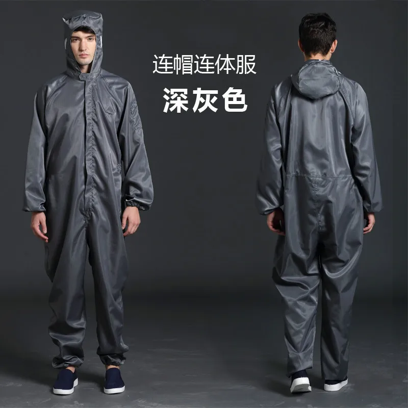 Workwear Integrated Dust-free Purification Suit Anti-static Integrated Suit Clean Dust-proof Protective Work Suit