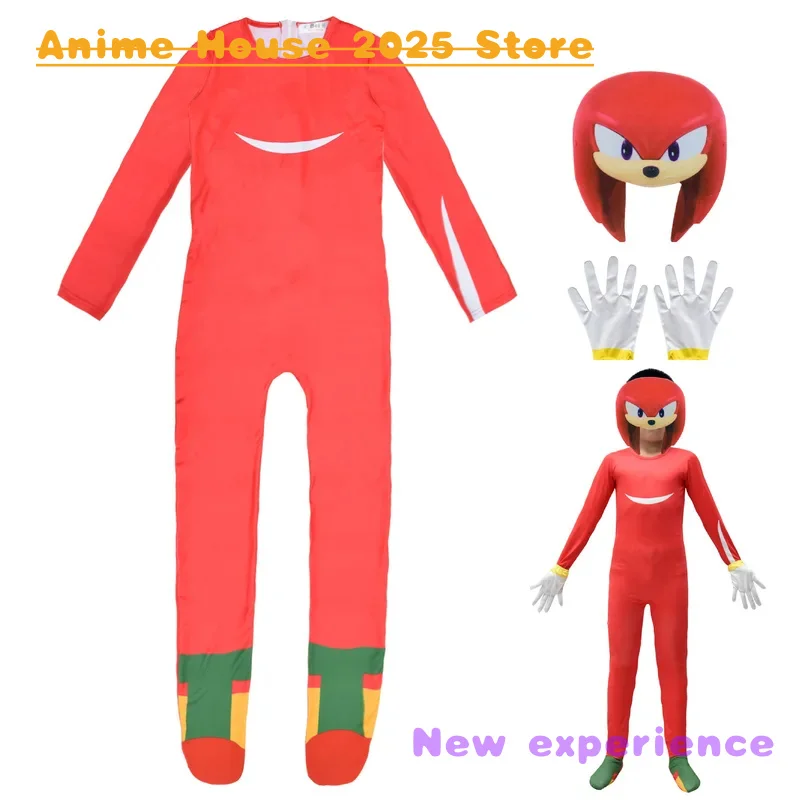 2025 Anime costume Sonic children's holiday party characters cosplay as one-piece tight-fitting costumes