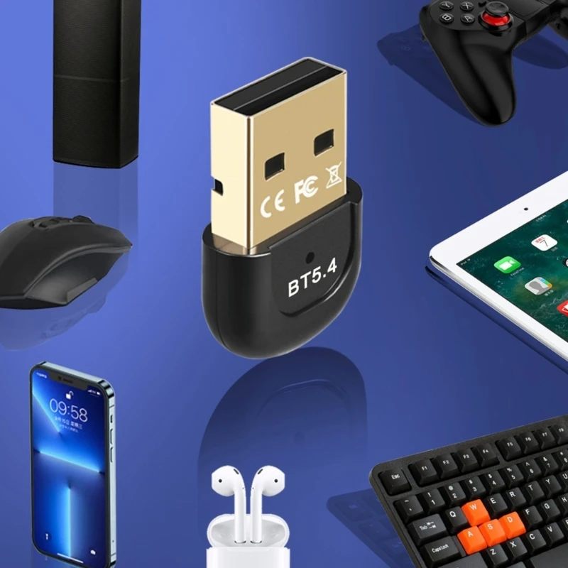 PC 노트북 USB 수신기 송신기용 휴대용 USB 어댑터 BT5.4 무선