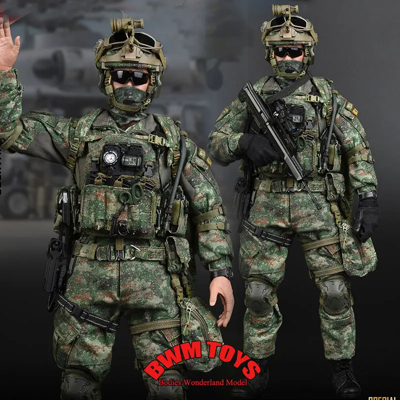 

SoldierStory SS134 1/6 Male Soldier Chinese Air Force Assault Airborne Troops Special Version 12'' Action Figure Doll Collection
