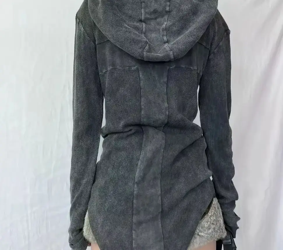 LGB Fried Snowflake Cross Sweater Visual Wasteland Hooded Jacket
