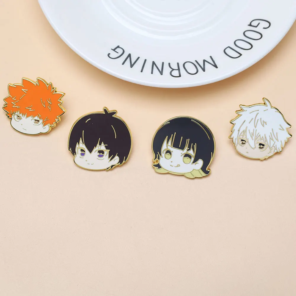 Broche de esmalte duro de Anime con cerradura azul, alfileres de Avatar geniales, ropa, mochila, Pin de solapa, insignia, accesorio de joyería de moda para regalo de amigos