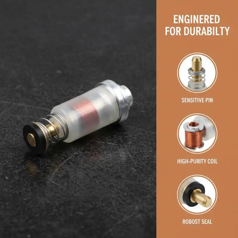 Valve magnétique de sécurité pour chauffage au gaz, joint d'étanchéité de 9 mm de diamètre, électroaimant, unité de sécurité en cas de coupure de flamme, 1 pièce