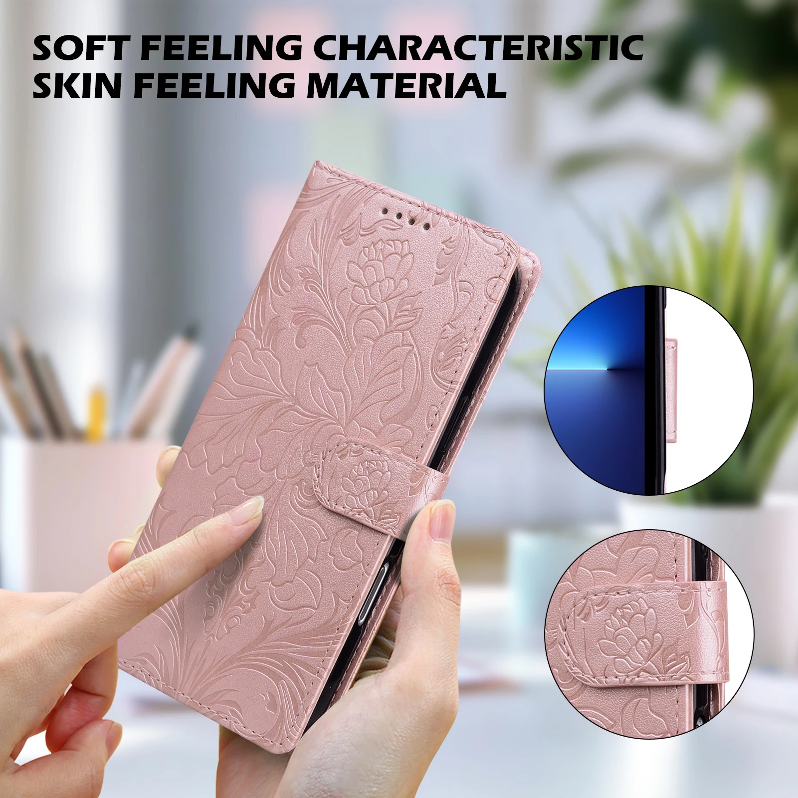 Magnetische Flip Leder Brieftasche Fall Für Samsung Galaxy A51 A52 A52s A53 A54 A55 A56 A70 A70s A71 A72 A73 A01 A02s A10 A11 4G/5G – Detail 9