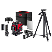 YEVOLT Laser Level Green 16-Line Self-leveling 360 3D Horizontal & Vertical Lines Power x 2 Measuring Tools YVGLL4XS16 Series