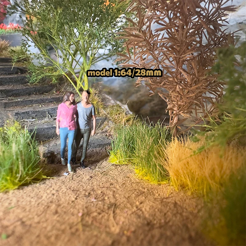 مجموعة واحدة من مجموعات العشب المصغرة الواقعية خصلات العشب الثابتة لتزيين المناظر الطبيعية نموذج ملحقات بناء المدينة #2