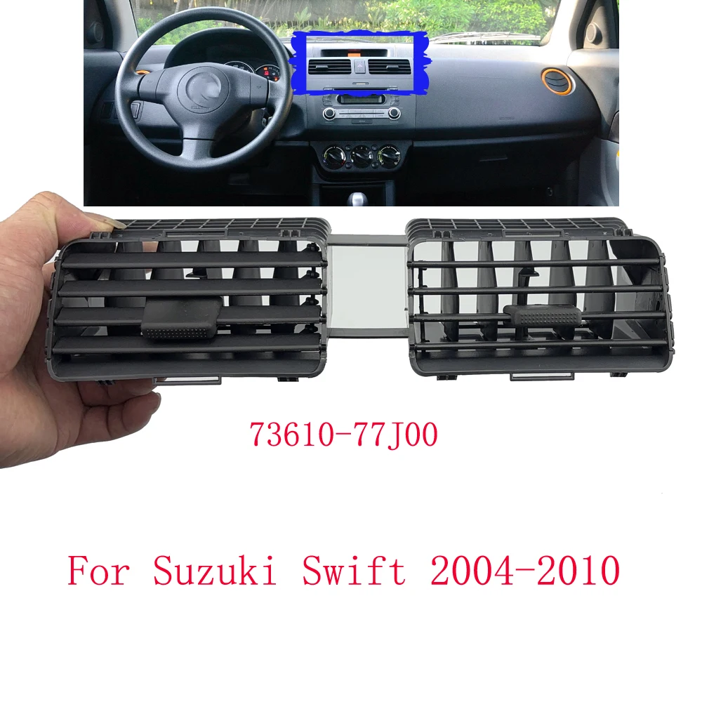 

1pc Air Outlet Vent Car Black Front Dash Center Conditioning Vent Grill Outlet Panel For Suzuki Swift 2004-2010 73610-77J00