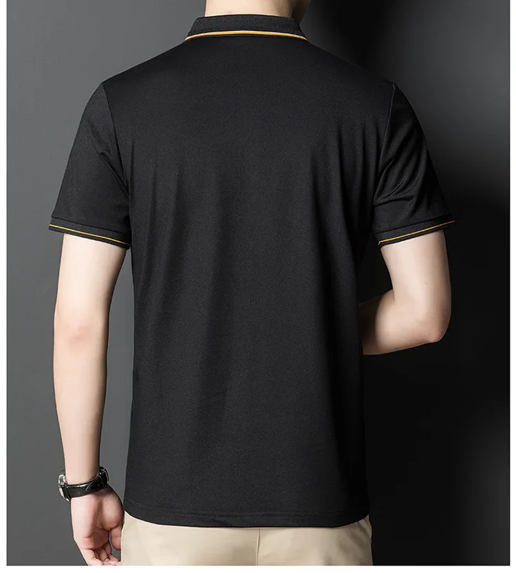Xiaomi-Camiseta de algodón mercerizado YOUPIN 180S para hombre, Polo sólido, cómoda, transpirable, con absorción del sudor, de manga corta, de verano, 111