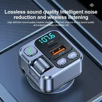 Car Bluetooth Receiver USB U Disk Read Portable PD 20W Fast Charging Digital Display Car Cellphones Adapter FM Transmiter