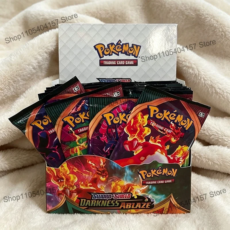 360 Stück Pokemon TCG Schwert & Schild: Dunkelheit aufgezündet – Englische Booster-Kampf- und Sammelkarten, Spielkarten-Sammlung, Spielzeug, Geschenk