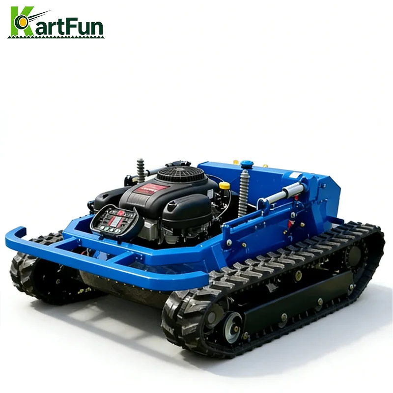 

Durable Remote Control Grass Cutter 224cc 1000mm Cutting Width Wireless RC Lawn Mower for Farm Ranch Private Garden