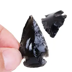 3.5-4cm natural obsidian arrowhead 1pc