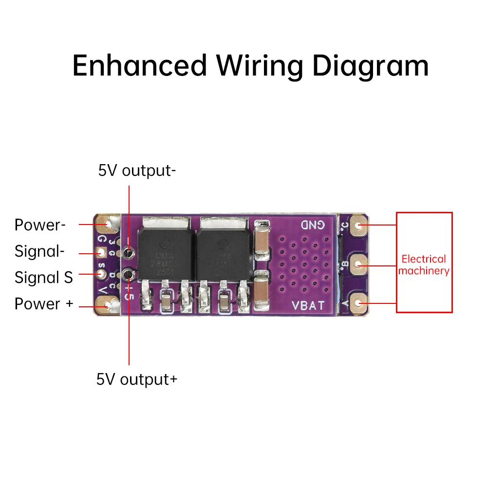 2-4S 32-bit ESC AM32 Enhanced Version 40A High Power Speed Regulator Support PWM Signal for Crawler Model Airplane Motors