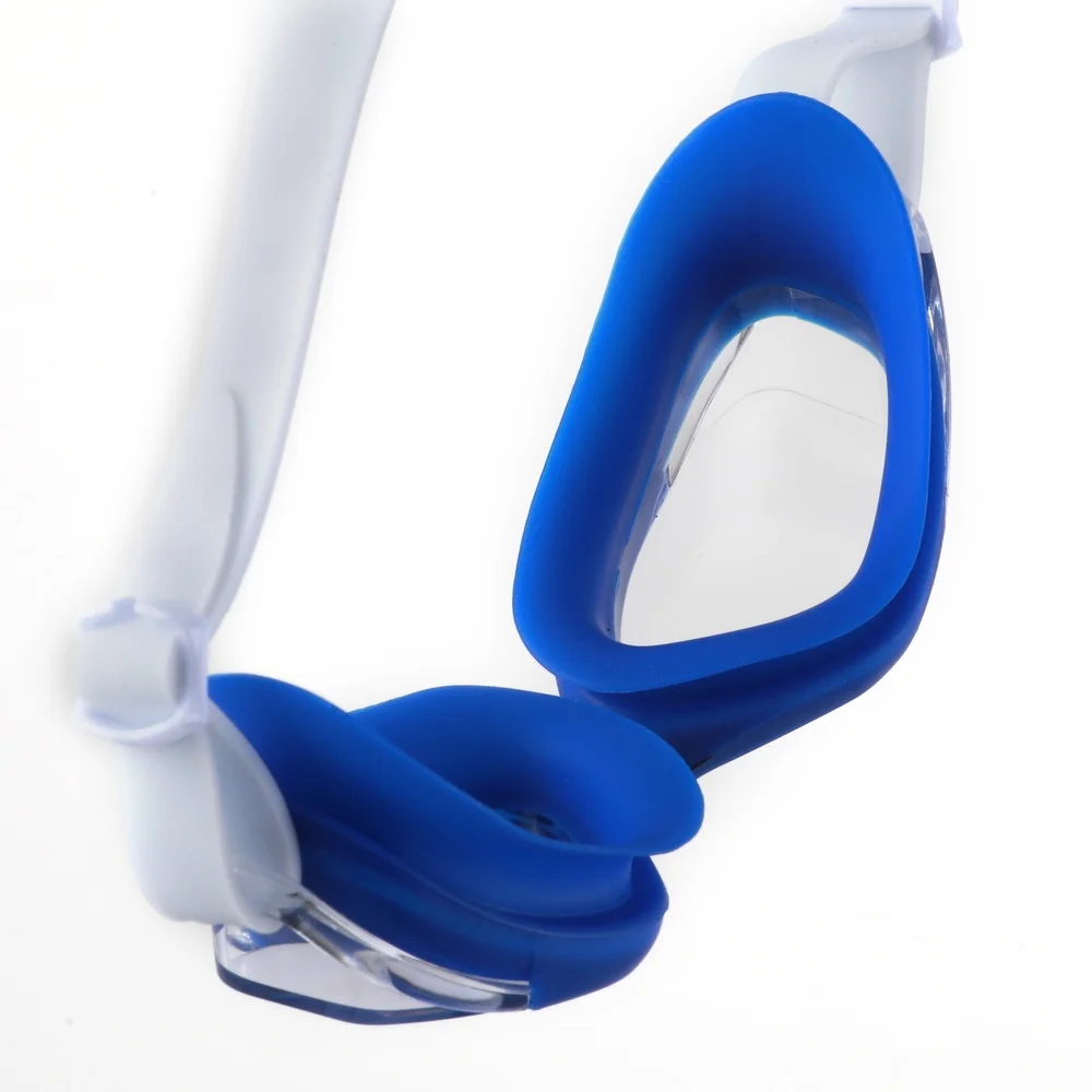 نظارات السباحة للبالغين مكونة من 3 قطع من حشية السيليكون المضادة للحساسية ومضادة للضباب والكسر وعدسات مقاومة للتسرب ومريحة لحماية العين