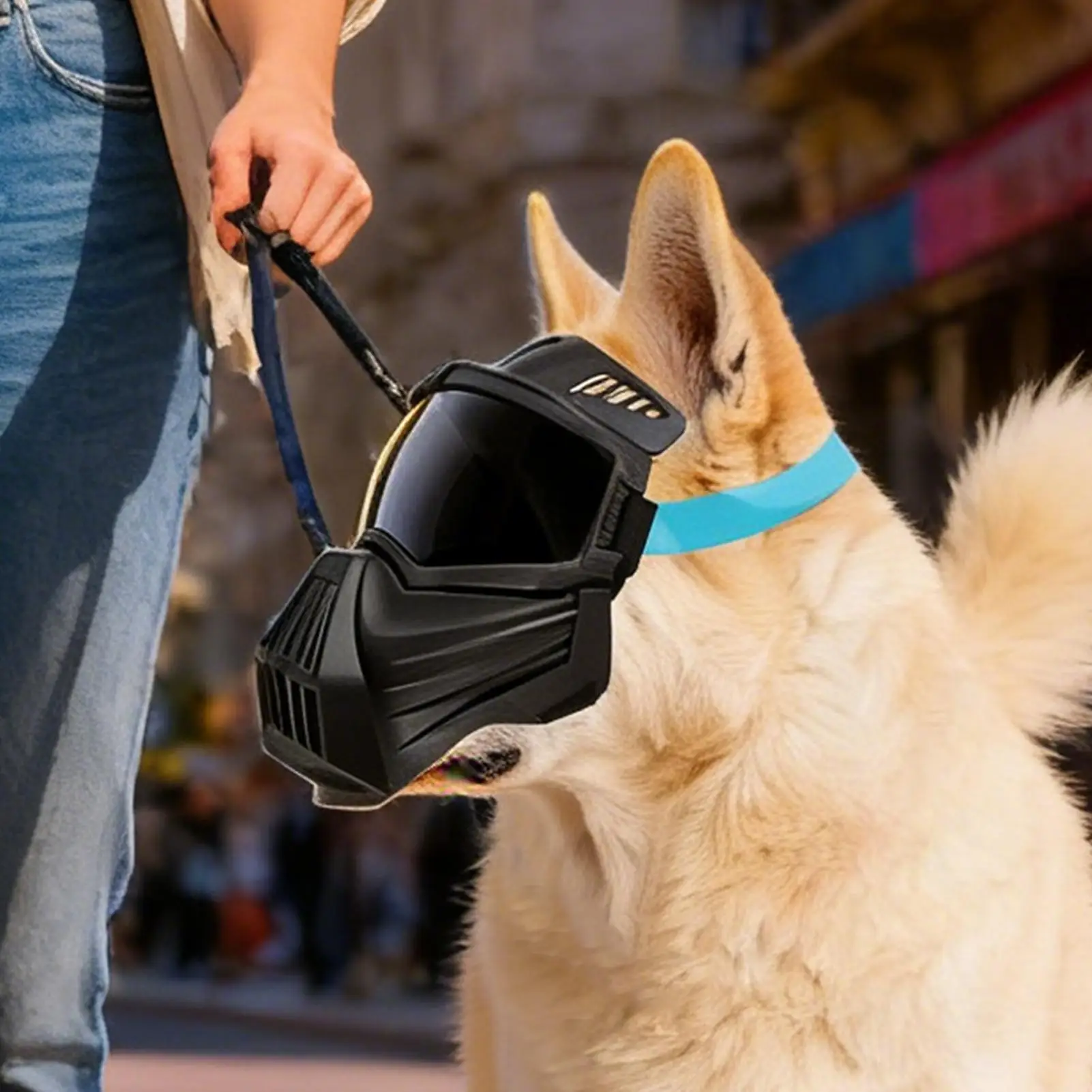 

Солнцезащитные очки для собак с защитой от запотевания, с маской для морды, защитой от УФ-излучения, регулируемые, ветрозащитные, для полного покрытия лица, для пляжа