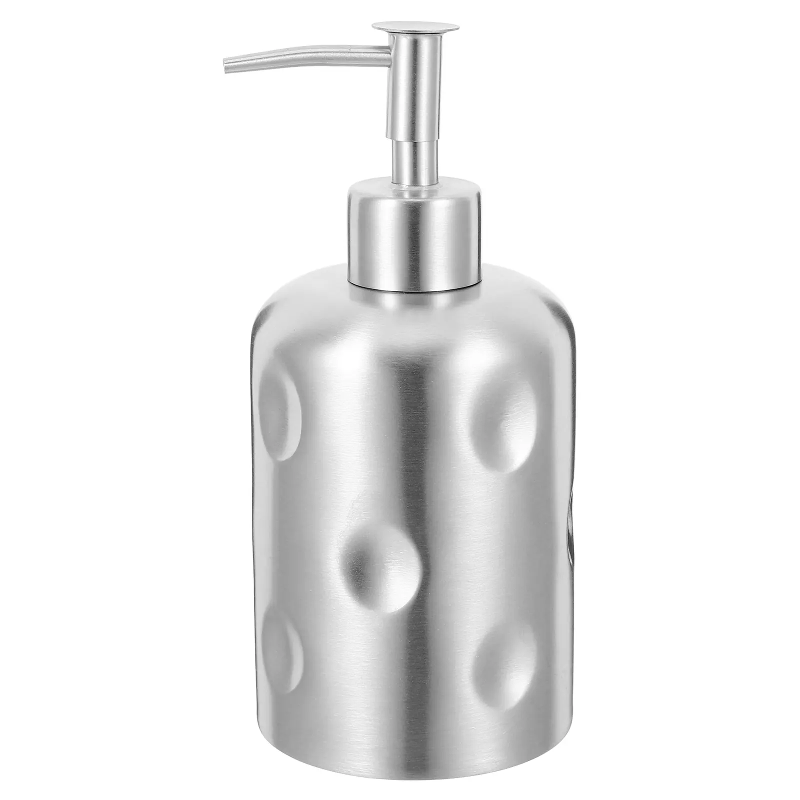 

1pc Stainless Steel Lotion Bottle Travel Soap Dispenser Hotel Use Empty Refillable Pump Dispenser Shower Body Wash Container