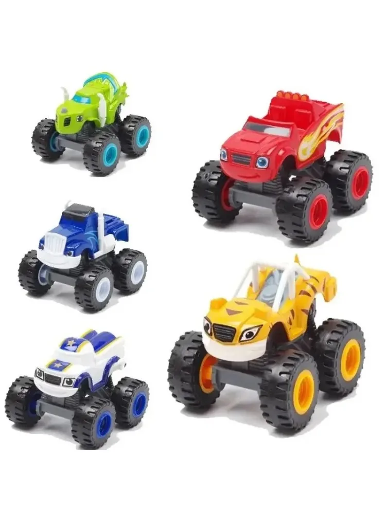 Jouets de voiture monstre flamme et Machine, camion broyeur russe, véhicules, figurine Blaze, jouet Blaze The Monster Machines, cadeaux d'anniversaire