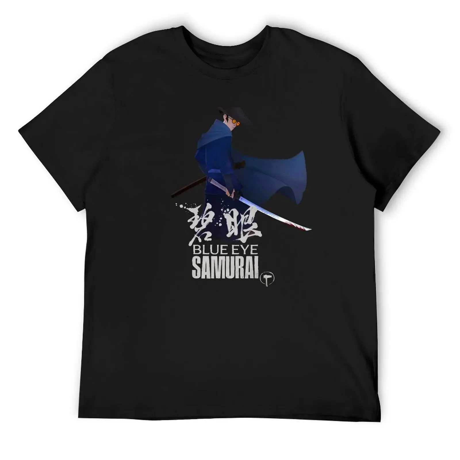 Samurai blue cape T-Shirt aesthetic clothes anime tshirt designer t shirt men