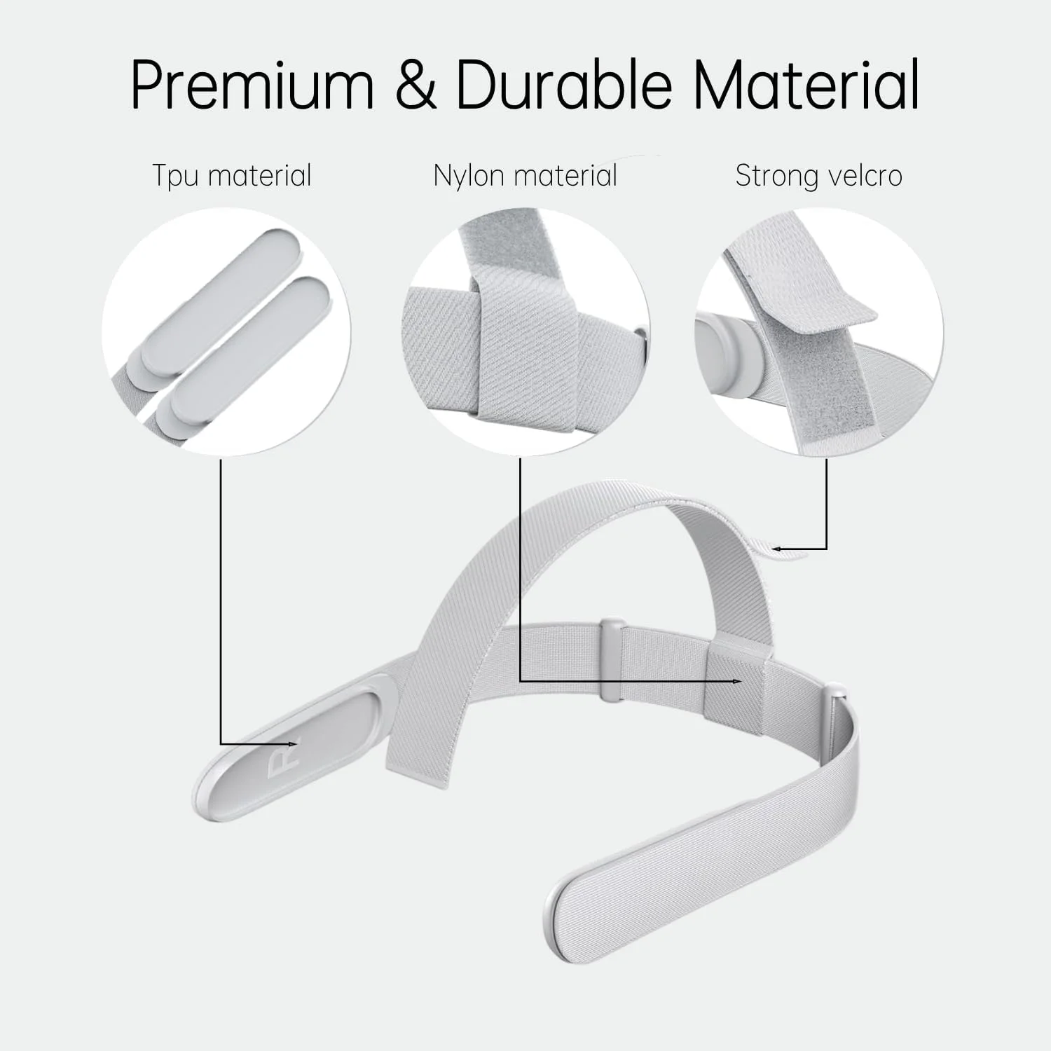 Kopfband für Oculus Quest 2-Headset, Ersatz-Kopfband, kompatibel mit Meta Quest 2 Headstrap und Oculus Quest 2 – Detail 9