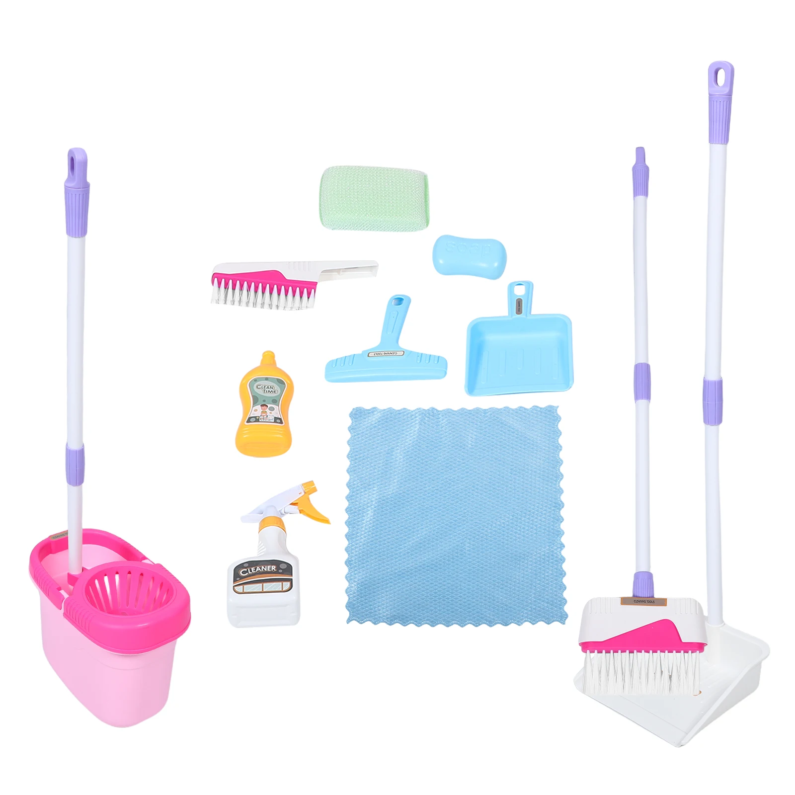 

Cleaning Tools Toys Children's Small Broom Dustpan Kit for Kids Toddler Boy Supplies Role Play Household Plastic Baby