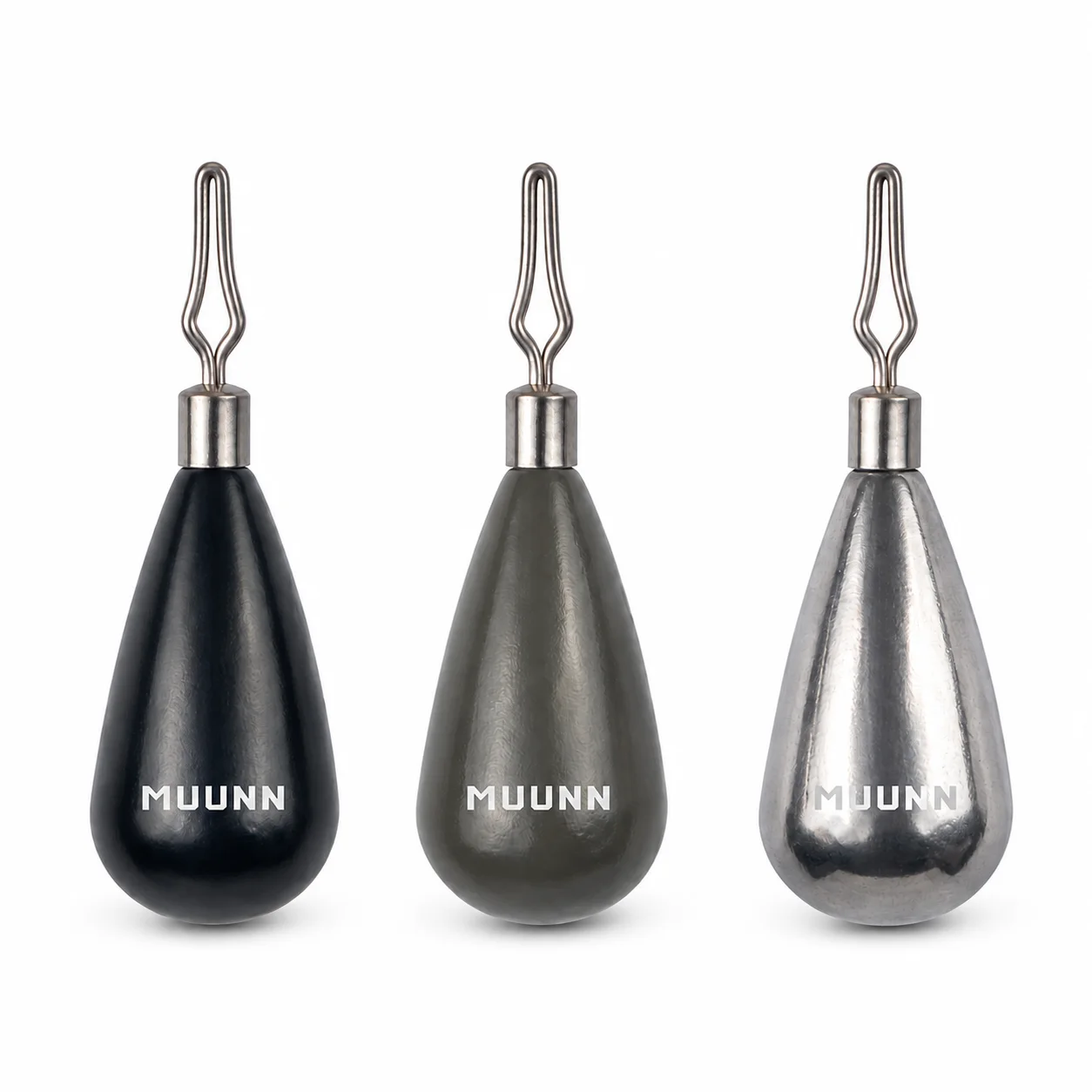 Muunn 5 шт. 1.3-10.5 г. Узкие грузила-капли из вольфрама для быстрой рыбалки, регулировки и стабильного контакта с дном.