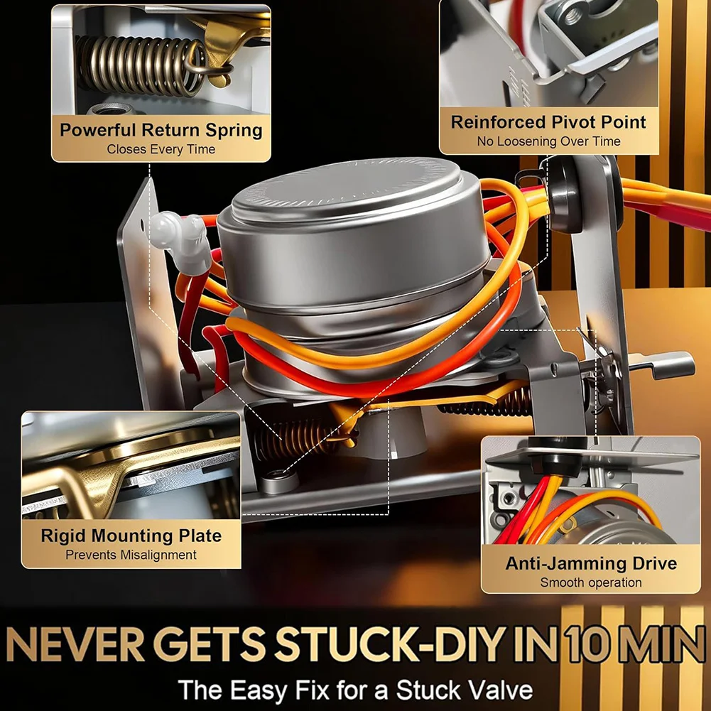 

Motor Replacement for Honeywell V8043E1000 For Zone Valves with High-Tension Spring and Gold-Plated Switch Contacts