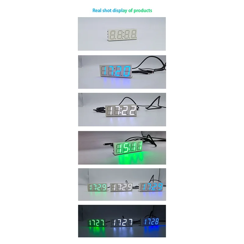 3X Wifi Time Service Clock Module Automatic Clock DIY Digital Electronic Clock Wireless Network Time Service White-Y05A
