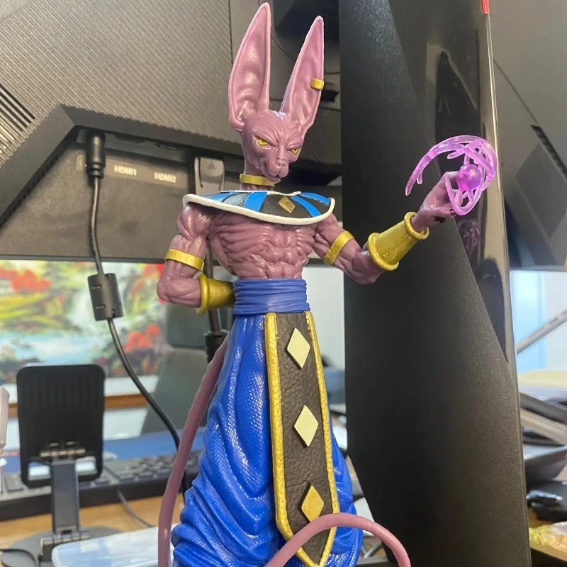Bandai Banpresto Dragon Ball Beerus Bóg Zniszczenia Figurka Anime Model Peryferia Ozdoby Modne Zabawki Prezenty dla Dzieci Lalka