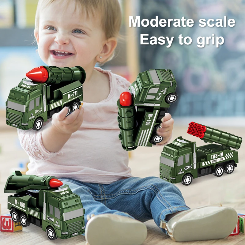 1 pièces enfants jouet voiture inertie camion d'assainissement modèles retirer militaire ingénierie véhicule pompier garçons jouets enfants cadeau