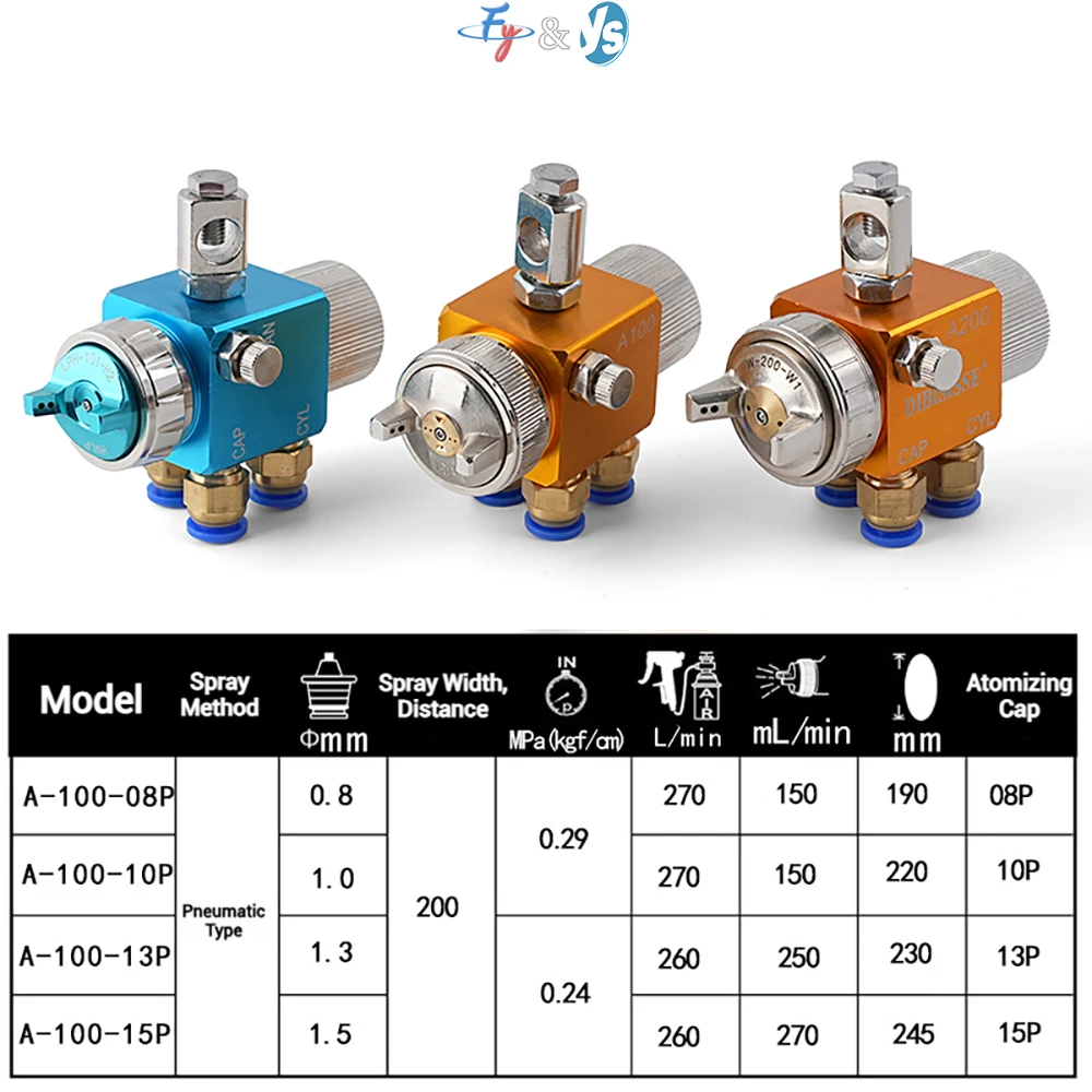 A100 A200 Pneumatic Spray Gun ST-5/ST-6 Automatic Spray Gun Professional Painting Tool For Wave Soldering Flux Coating